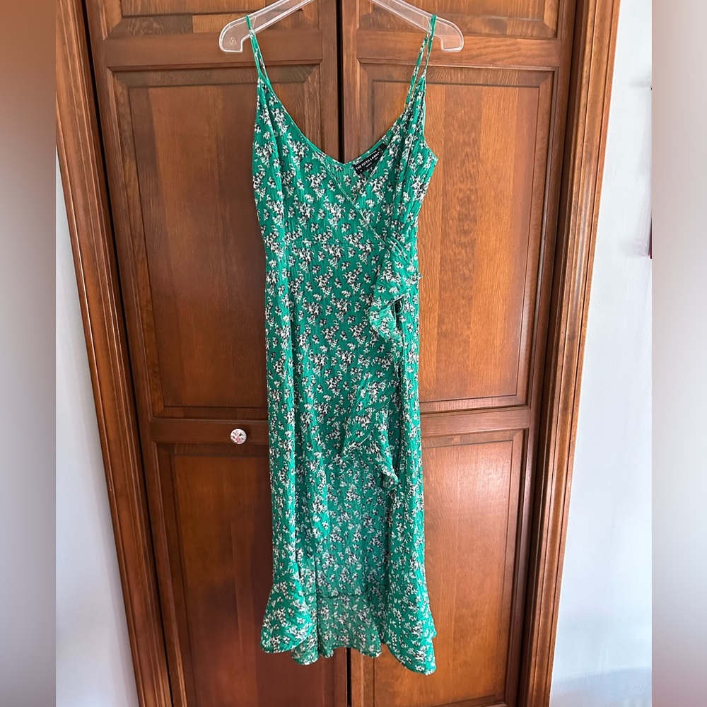 The Fifth Label Wrap Dress, Green Print